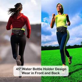 img 1 attached to 👜 Hydration Waist Pack with Water Bottle Holder - Running Belt for Men and Women, incl. Bottle, Fanny Pack Bag for Running, Phone Holder for Various Phones, Money, Keys