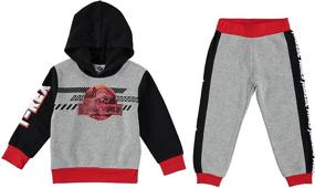img 4 attached to DC Comics Jurassic Sweatpants Sweatshirt Boys' Clothing