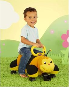 img 2 attached to 🐝 Little Tikes Bee Pillow Racer: Plush Ride-On Toy for Kids with Softness and Fun!