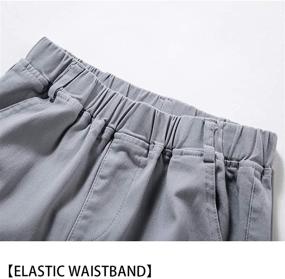 img 2 attached to WIYOSHY Elastic Waist Cargo Pants