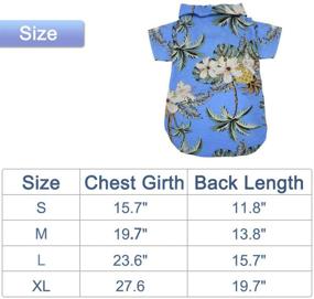 img 3 attached to 🌺 Stylish Hawaiian Dog T-Shirt with Straw Hat: Summer Camp Clothes for Small/Medium Dogs in Blue