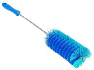 vikan 53703 soft tube brush: polyester, 2-25/64" x 20" oal, blue - efficient cleaning tool logo