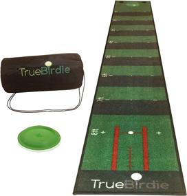 img 4 attached to Enhance Your Golf Skills with a Portable 10ft Indoor Putting Green and Golf Mat Set