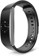 💪 yuntab iwownfit i6 pro smartband – 24h heart rate monitor, fitness tracker, sleep monitor, oled screen, waterproof, multi-sport management – compatible for ios and android (black) logo