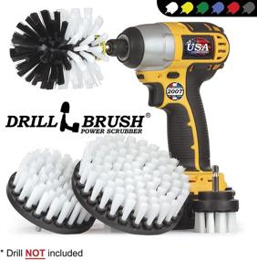 img 1 attached to 🚗 Drillbrush Automotive Soft White Drill Brush - Complete Car Cleaning Kit: Leather, Vinyl, Carpet, and Wheel Cleaner - Ultimate Car Detailing Supplies for Interior and Exterior Care