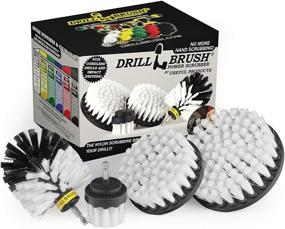 img 4 attached to 🚗 Drillbrush Automotive Soft White Drill Brush - Complete Car Cleaning Kit: Leather, Vinyl, Carpet, and Wheel Cleaner - Ultimate Car Detailing Supplies for Interior and Exterior Care