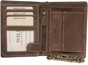 img 2 attached to 🔥 Premium Natural Leather Bikers Wallet: Unleash Your Wild Side