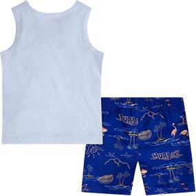 img 1 attached to 👕 Hurley Little Shorts 2 Piece Flamingo Boys' Clothing Sets - Stylish and Comfortable