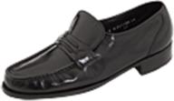 👞 black slip-on loafers for men by florsheim - stylish men's shoes logo