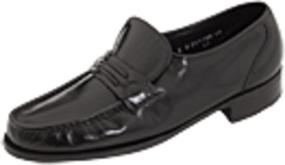 img 3 attached to 👞 Black Slip-On Loafers for Men by Florsheim - Stylish Men's Shoes