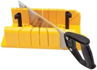 🔧 stanley 1-20-600 saw storage miter box with saw, black: the perfect tool for precise and convenient saw storage solutions логотип