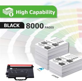 img 3 attached to High-Quality Aztech Compatible Toner Cartridges for Brother Printer TN850 TN-850 TN 850 TN820 TN-820 - Black, 4-Pack