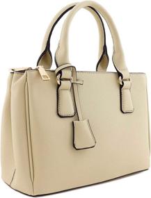 img 3 attached to 👜 Timeless Triple-Handle Satchel for Women's Handbags & Wallets - Perfect for Satchel Enthusiasts