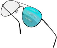👓 enhanced multifocal computer readers: progressive blue light blocking milan glasses for women and men logo