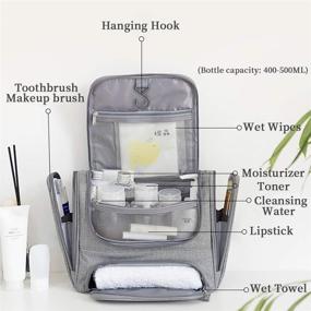 img 1 attached to Advanced Portable Toiletries Organizer Water Resistant