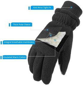 img 3 attached to 🧤 Bessteven Thermal Resistant Shoveling Gloves - with 20°F Rating