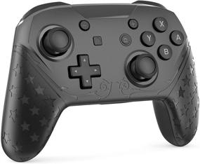 img 4 attached to Wireless Pro Controller for Nintendo Switch Lite - YCZHDV Switch Controllers with NFC, Wake Up & Double Vibration (Black)