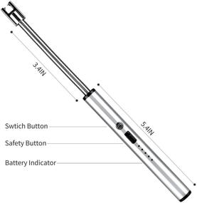 img 3 attached to Revamp Your Candle Lighting Experience with the Novrniar ARC Electric Lighter: A Revolutionary Rechargeable USB Lighter for Safe, Windproof Ignition in Cooking, BBQ, Fireworks, and More!