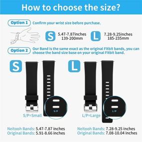 img 2 attached to 📱 Neitooh 4 Packs: Compatible Bands for Fitbit Versa/Versa 2/Lite - Soft Silicone Sport Straps for Men and Women - Replacement Wristbands for Fitbit Versa Smart Watch