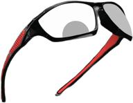 👓 versatile transition photochromic bifocal reading glasses: red square sports sunglasses readers 0~+4.00 for men and women logo