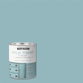 img 3 attached to 🎨 Rust-Oleum 331050 Milk Paint Finish, 32 Fl Oz (1 Pack), in Highland Blue