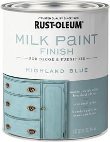 img 4 attached to 🎨 Rust-Oleum 331050 Milk Paint Finish, 32 Fl Oz (1 Pack), in Highland Blue