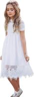 👗 charming wedding country princess dresses with sleeves: girls' clothing logo