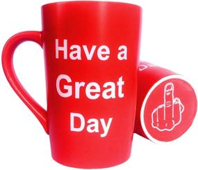 img 2 attached to 🎅 Hilarious Christmas Presents Coffee Mug - MAUAG Funny Cup for Family Gag Gifts - Have a Great Day - 12 Oz - Vibrant Red