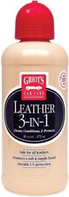 img 1 attached to Griot's Garage 11019 Leather Cleaner - 3-in-1 Formula | 16oz