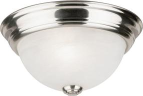 img 2 attached to Westinghouse 6757200 One Light Flush Mount Alabaster