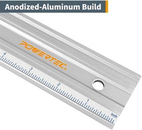 img 3 attached to POWERTEC 71227 Anodized Aluminum Straightedge