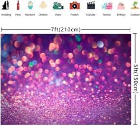 img 1 attached to 📸 BoTong Dream Light Colorful Spots Photography Backdrop 7x5ft - Ideal for Baby Shower, Girl Birthday Party, Network Anchor Channel Background - Photo Bokeh Shooting Video Studio Props (No Glitter)