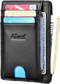 img 4 attached to Minimalist Credit Wallet with Secure Pocket - Men's Accessory in Wallets, Card Cases & Money Organizers