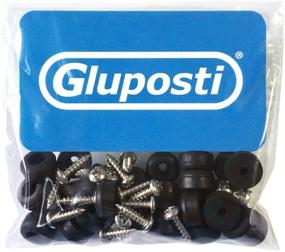 img 3 attached to 🔧 Pack of 25 Soft Rubber Feet for Cutting Boards - Non Slip, Non Marking, Anti-Skid Grips with Stainless Steel Screws (0.5" x 0.25" Height) - Ideal for Furniture, Electronics & Appliances!