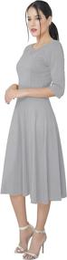 img 2 attached to Marycrafts Womens Flare Office Business Women's Clothing for Dresses