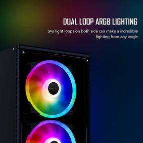 img 3 attached to 💨 Zezzio 200mm Addressable RGB Case Fan for Improved PC Cooling Efficiency (20cm)