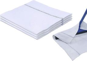 img 3 attached to Superio White Squeegee Cloths (3 Pack): Ideal for Cuban-Style Mop and Israeli Spunja Cleaning Mop Towels – Perfect for Kitchen, Bathroom, Tiles, Stone, Parquet Wood Floor Wash