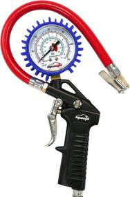 img 4 attached to 🔧 Efficient Tire Inflator Gauge with Quick Connect Plug - EPAUTO Heavy Duty 120 PSI