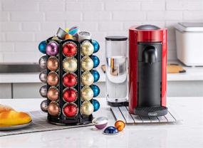 img 2 attached to ☕ RiceRat Coffee Pod Carousel Holder: Storage for 40 Nespresso Vertuoline Pods + Additional Central Pod Storage - Carousel-50+ Pods