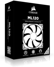 img 1 attached to 💨 Enhance Airflow and Performance with Corsair ML120 Premium Magnetic Levitation Fan (2-Pack), Dual Pack