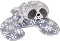 🦥 animal adventure gray sloth popovers travel pillow - transforming character to pillow, 13"x8.5"x6" - super comfy and versatile! logo