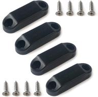 🔒 calpalmy (2 pairs) magnetic baggage door catch and holder kit - black rv storage door latch: ideal replacement for plastic spring clips in campers and motorhomes logo