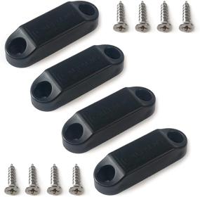 img 4 attached to 🔒 CalPalmy (2 Pairs) Magnetic Baggage Door Catch and Holder Kit - Black RV Storage Door Latch: Ideal Replacement for Plastic Spring Clips in Campers and Motorhomes