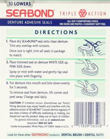 img 1 attached to Sea-Bond Denture Adhesive Wafers, Fresh Mint - 30 Ea (Pack of 3) - Enhanced SEO
