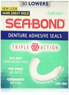 морские пластины для клея для протезов sea-bond с мятным вкусом - 30 шт. (упаковка из 3 шт.) - улучшенный seo логотип