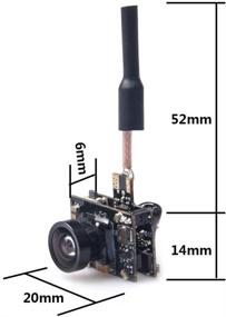 img 2 attached to 🎥 AKK BA3 5.8G 40CH VTX: Ultimate FPV Camera & Transmitter for Tiny Whoop Blade Inductrix Drones