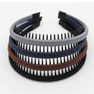 👧 joband non-slip hairband for women/girls - fashion hair accessories headbands with comfy hair hoop and resin teeth comb (4 colors) logo