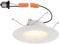 🔆 enhance your space with the commercial electric 5 & 6 in. white recessed led trim t65 logo