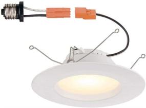 img 1 attached to 🔆 Enhance Your Space with the Commercial Electric 5 & 6 in. White Recessed LED Trim T65