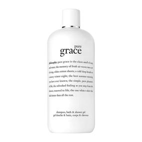 img 4 attached to 🌸 philosophy Pure Grace 3-in-1: Shampoo, Shower Gel and Bubble Bath - 16 oz, Multi (I0002913)